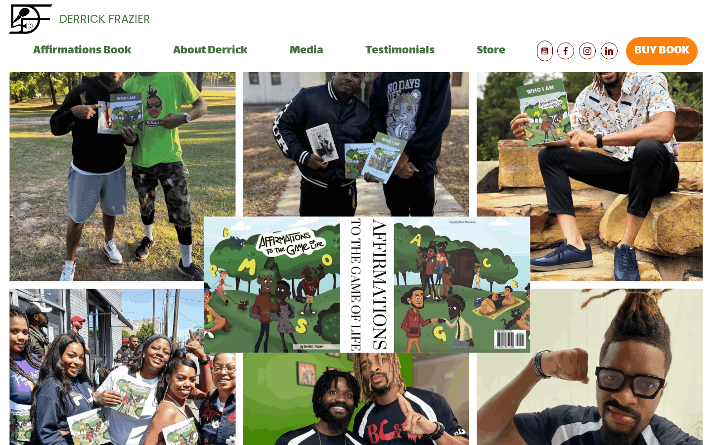 Frazier The Motivator website designed and built by A&O Design Solutions