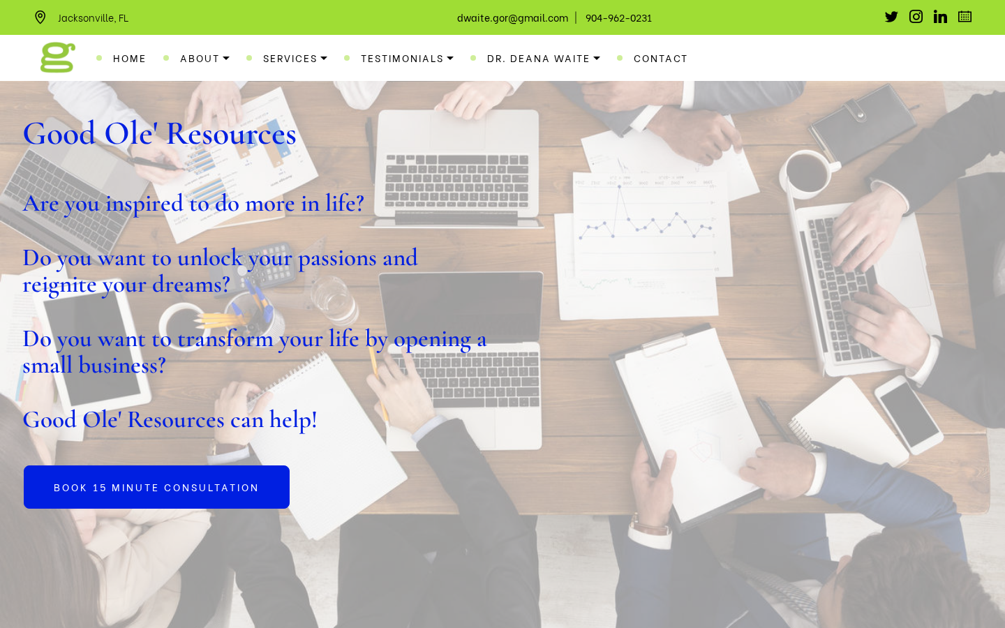 Good Ole Resources website designed and built by A&O Design Solutions