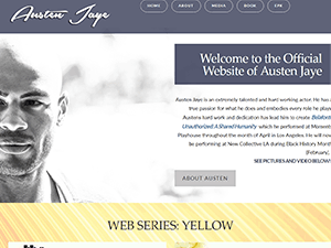 Austen Jaye website designed and built by A&O Design Solutions