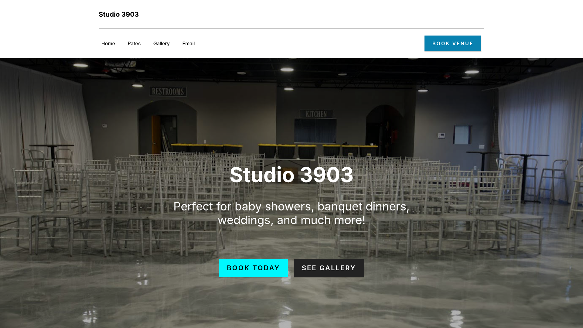 Studio 3903 website designed and built by A&O Design Solutions